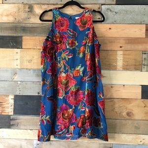 Velvet Floral Dress - Like New